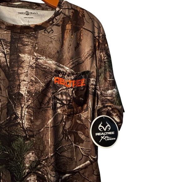 Realtree Brown and Green Short Sleeve Tee 10 0508 - Picture 3 of 6